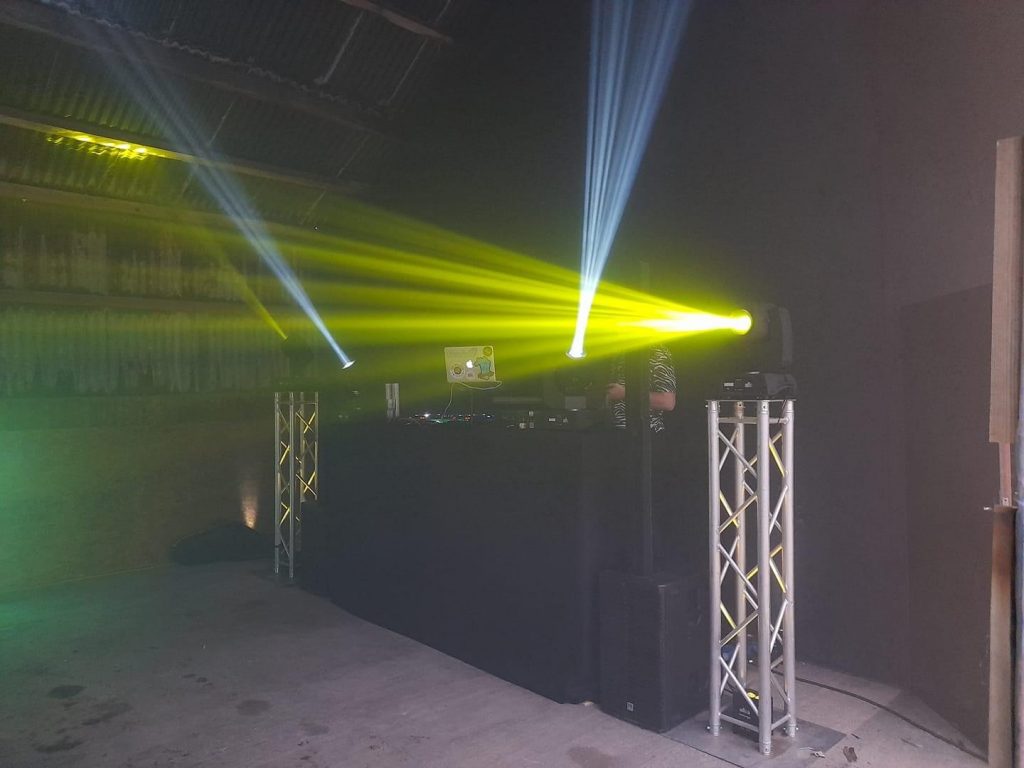 Private Event DJ Setup, Sound & Lighting